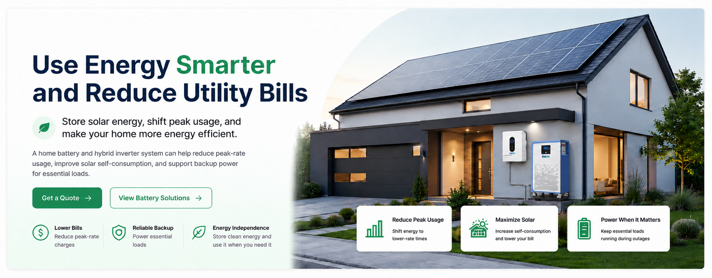 Use Energy Smarter and Reduce Utility Bills with Home Battery Storage