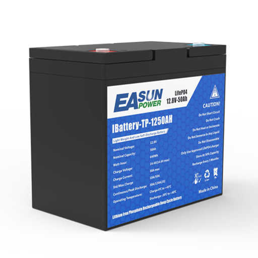 EASUN POWER 50AH 12.8V Lithium Energy Storage Battery Iron Battery for Solar Power System