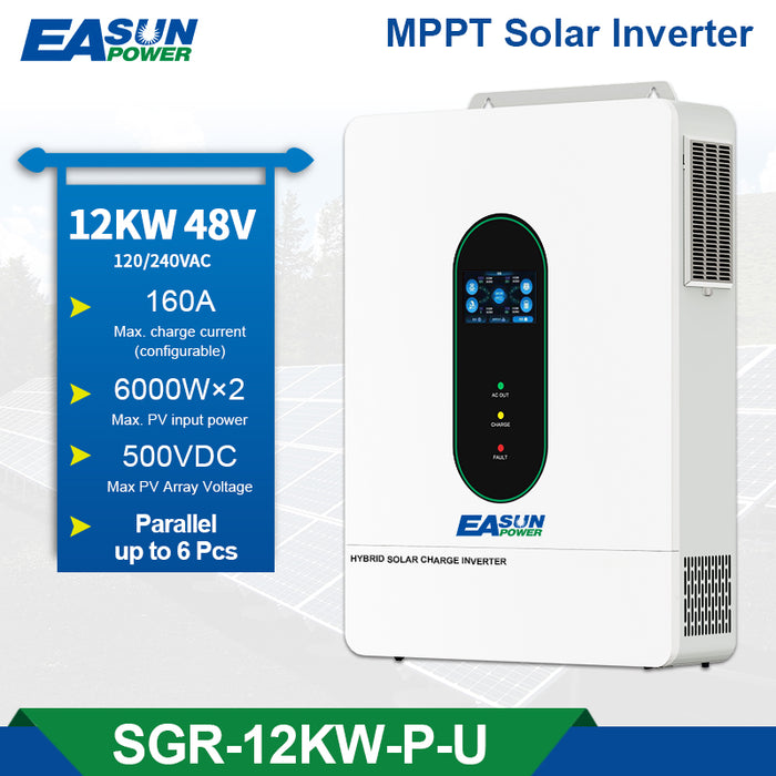 Easun 48V 12000 Watt Pure Sine Wave All in One Solar Inverter Charger for Home