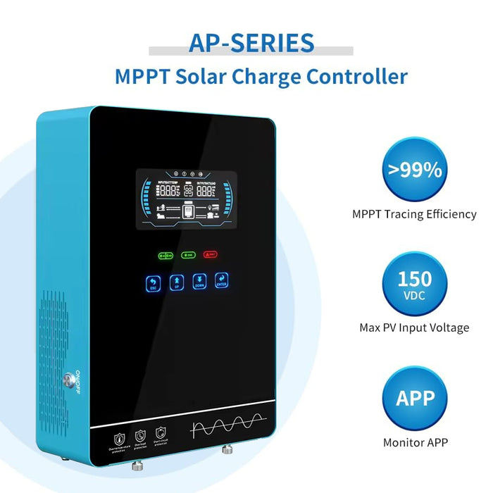 Easun 4.0K MPPT Solar Inverter 24V 120V Pure Sine Wave Off Grid Inverter 140A