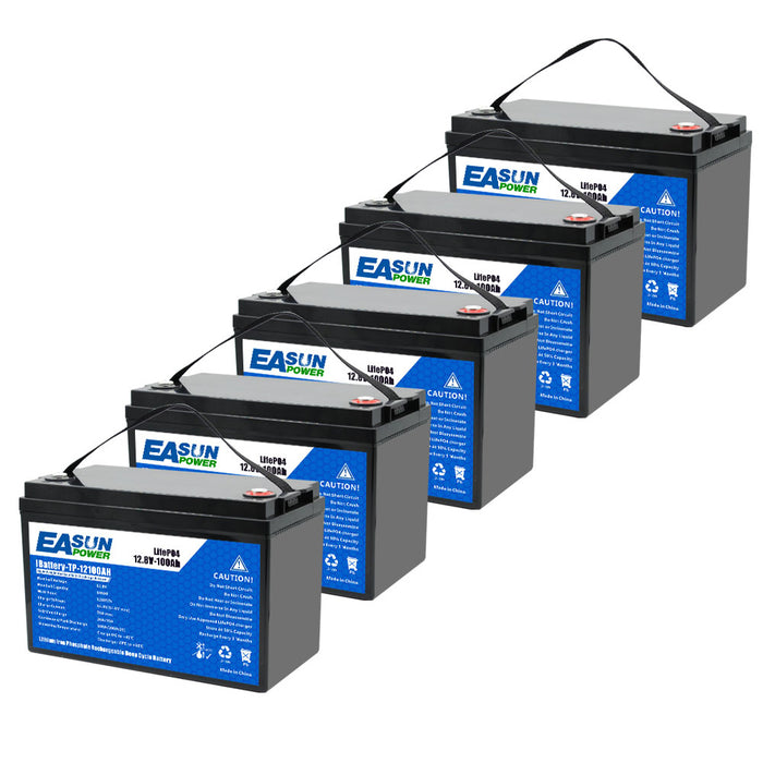 Easun 12V 100Ah Group 24 Deep Cycle LiFePO4 Lithium Battery