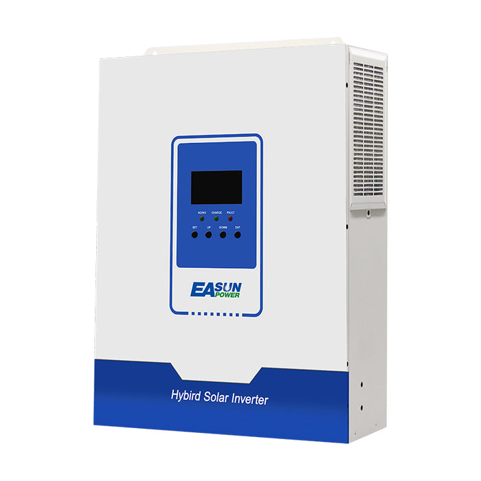 EASUN 3000W Hybrid Solar Inverter AC 110V DC 24V 50HZ/60HZ Pure Sine Wave Inverter 100A MPPT Charge Controller