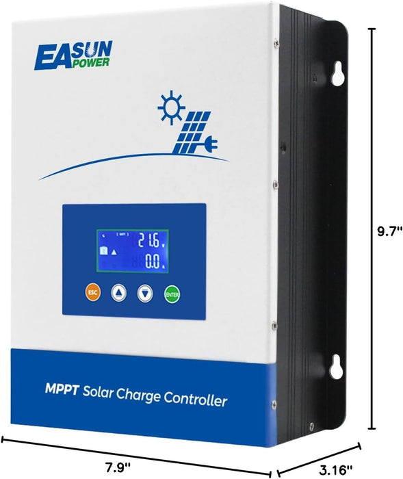 Easunpower 80A MPPT 12/24/36/48V  LCD Solar Charge Controller