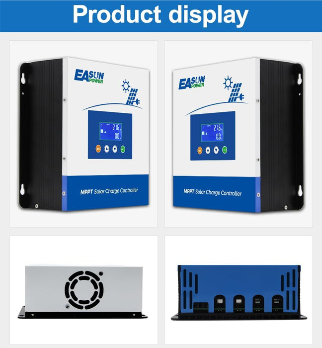 Easun 60A MPPT 12/24/36/48V  LCD Solar Charge Controller