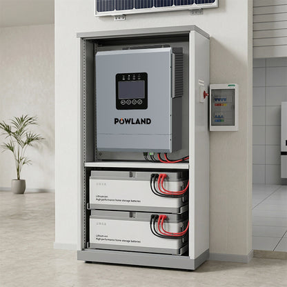 POWLAND Hybrid Solar Inverter 6.5kW 48V Pure Sine Wave MPPT WiFi